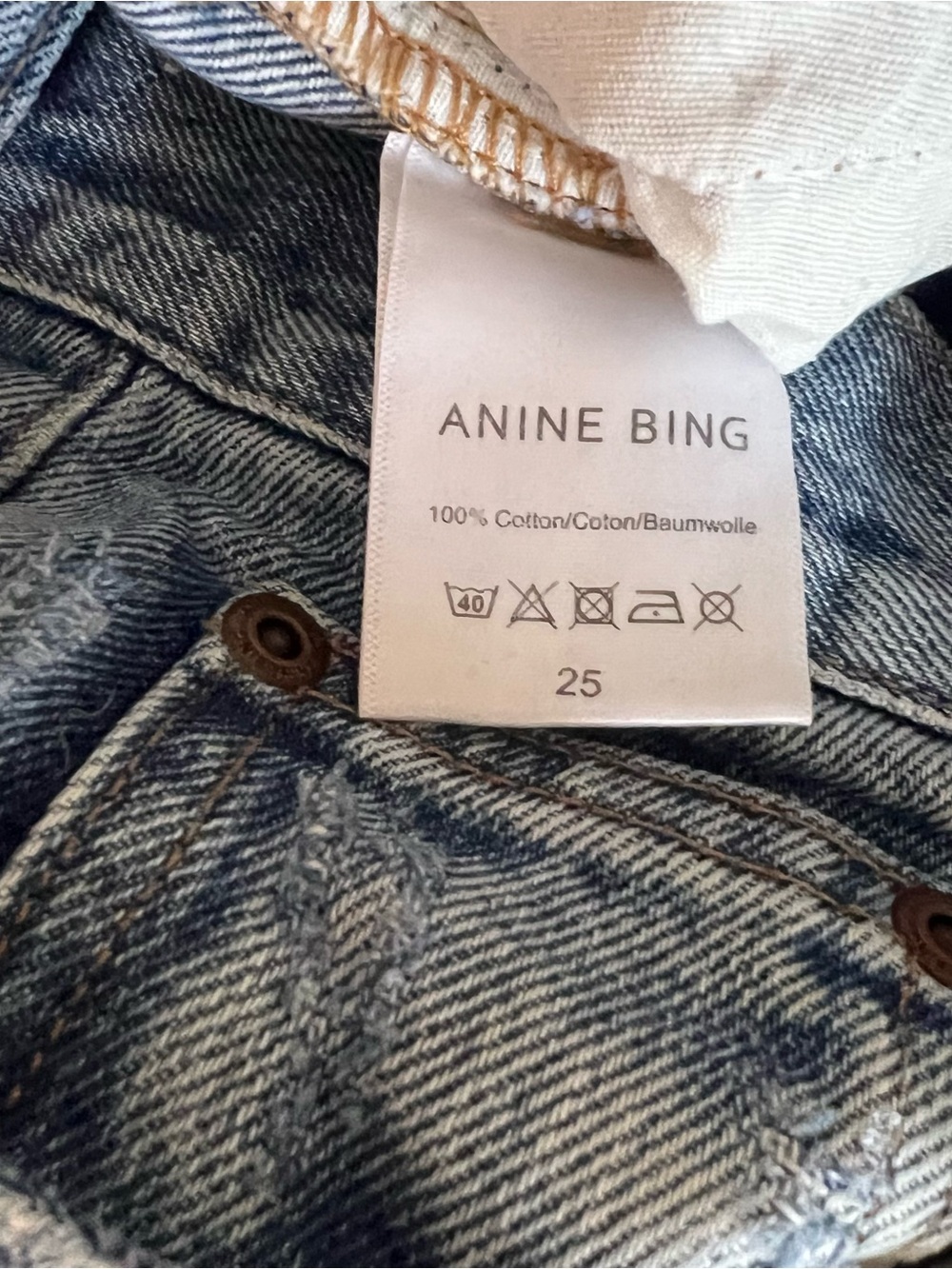 EUC Anine Bing Jackie Jeans in Vintage Wash 25 - Picture 4 of 12